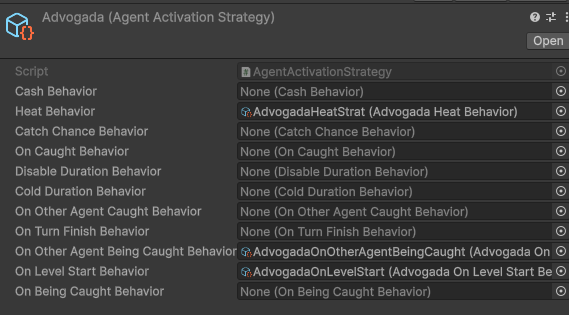 Agent behavior screenshot